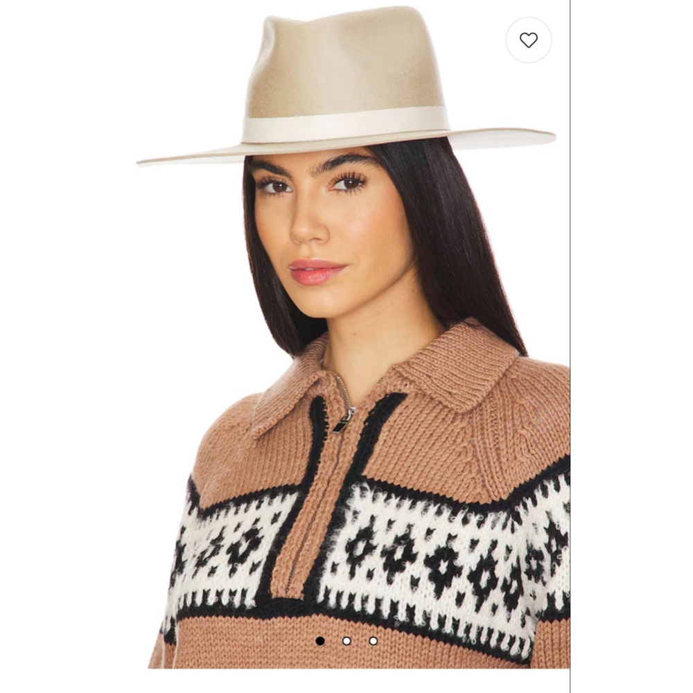 Janessa Leone Cole Hat in Pebble NWT $337 Retail Med